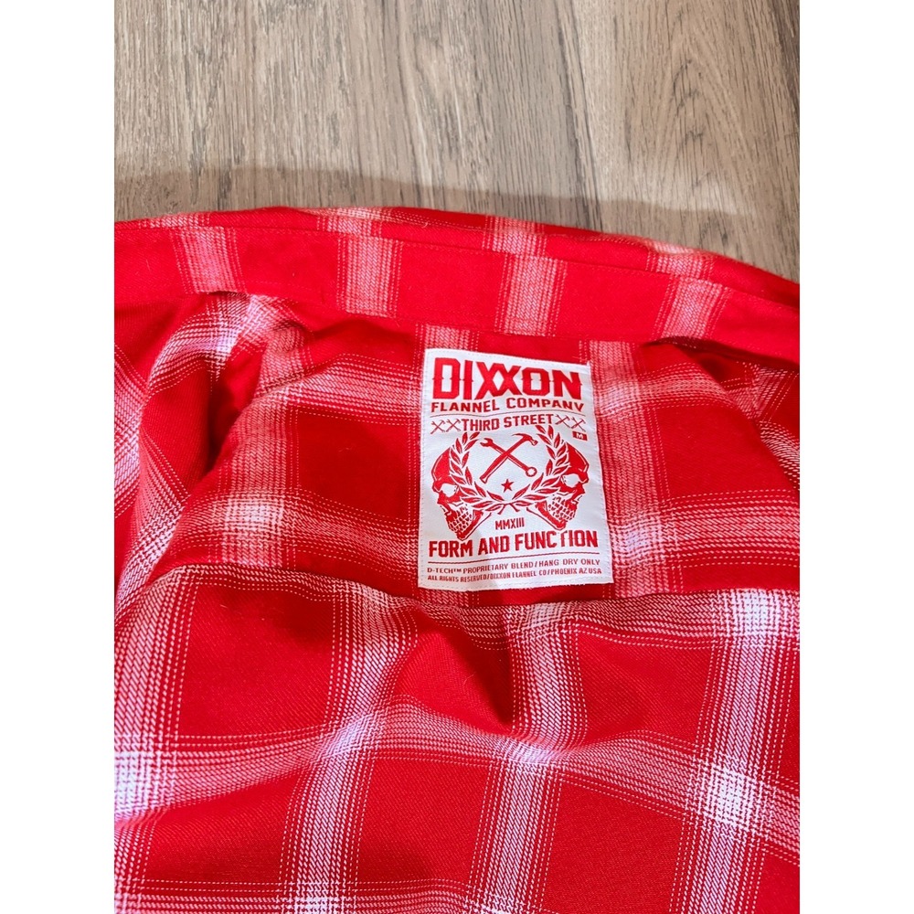 Dixxon Flannel Third Street Red Plaid Button Up Shirt M Workwear Streetwear - Picture 3 of 11